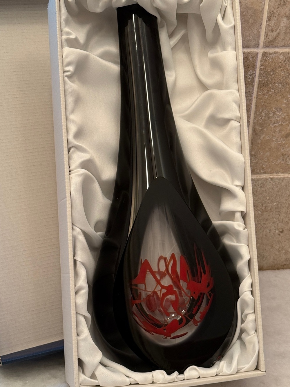 NIB Pavel Havelka for Princ Art Glass Vase signed & numbered Czech Oggetti